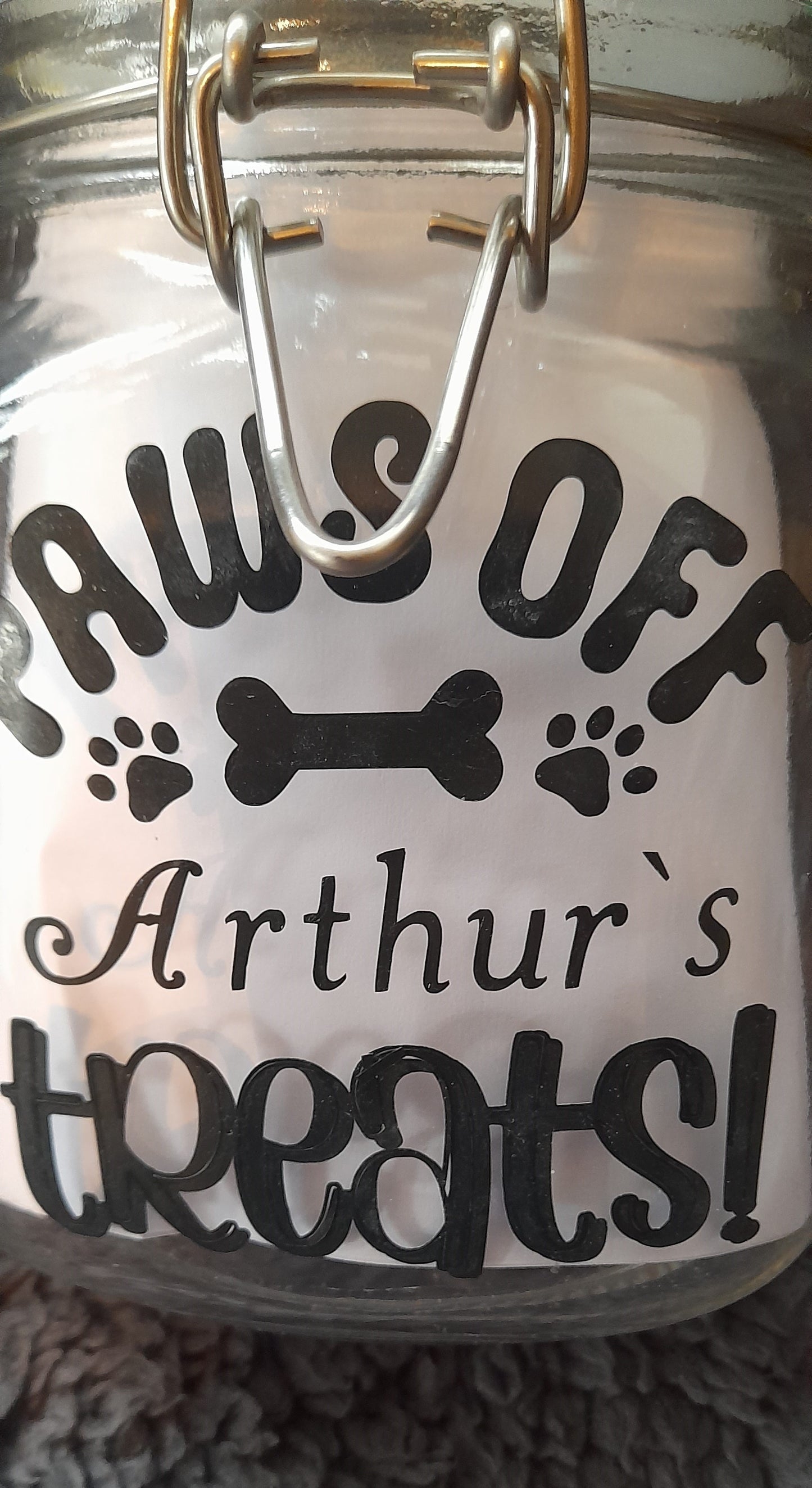 Personalised Dog Treat Jar