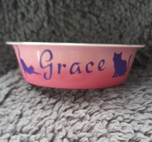 Personalised Cat Bowl/small dog bowl