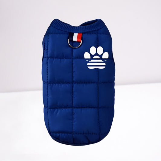 Warm Padded Dog coat with D ring